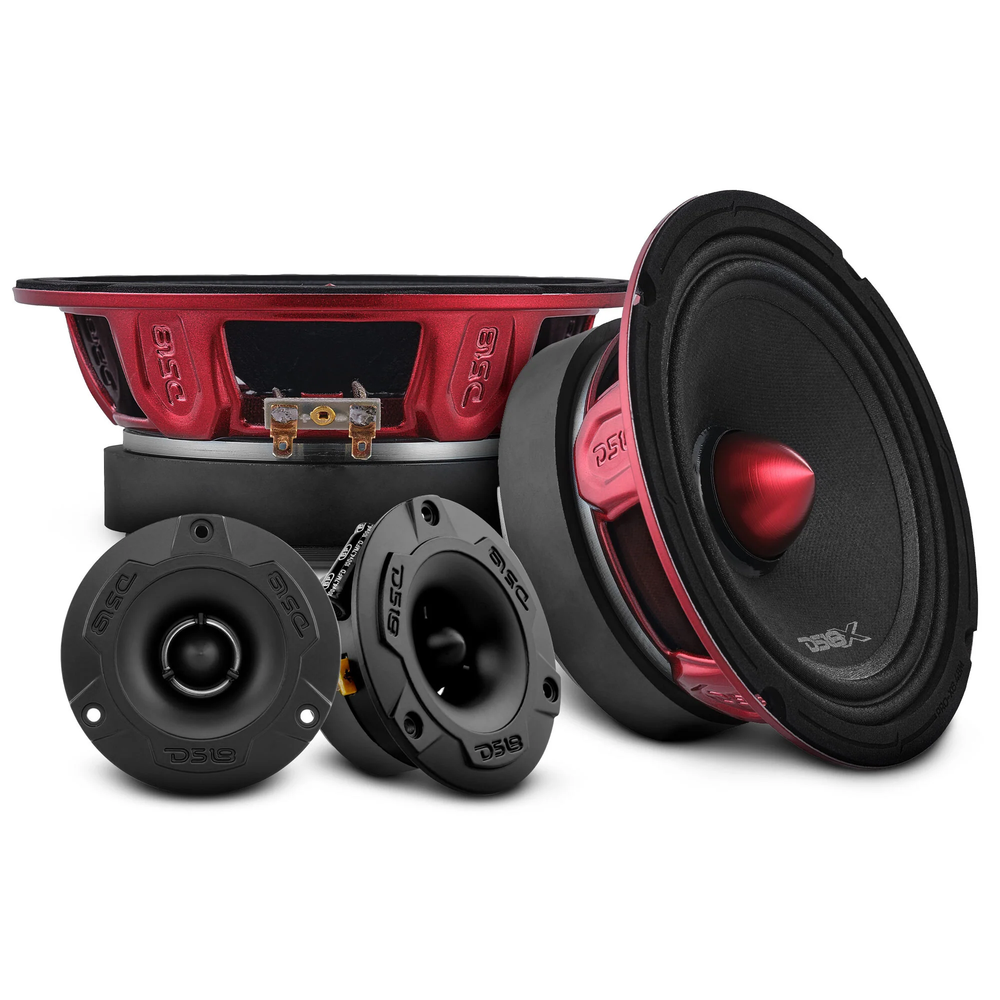 PRO-X6.4BMPK2000x2000.webp Pair of PRO-X6.4BM and a Pair Of PRO-TW1X/BK Package