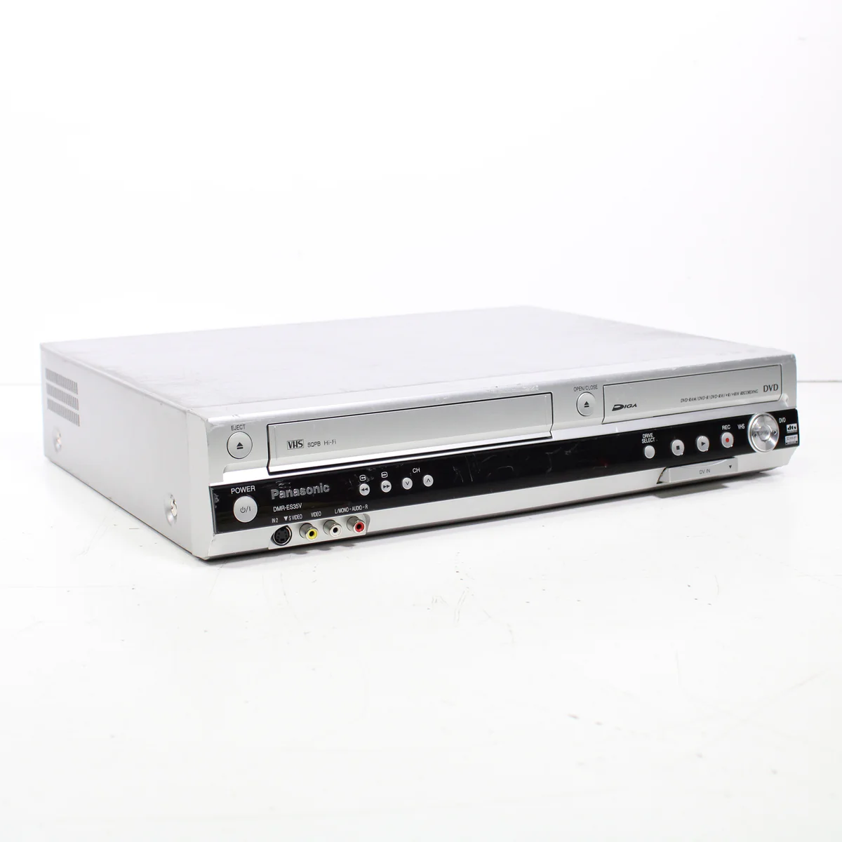 Panasonic DMR-ES35V VHS to DVD Combo Recorder Player with 2-Way Dubbing