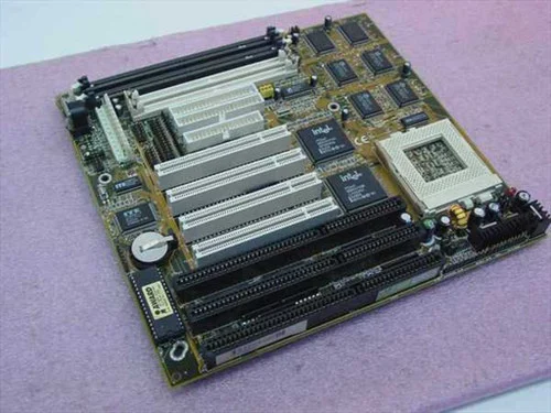 Pentium Socket 7Motherboard 3 ISA 4 PCI AT Style Power Supply