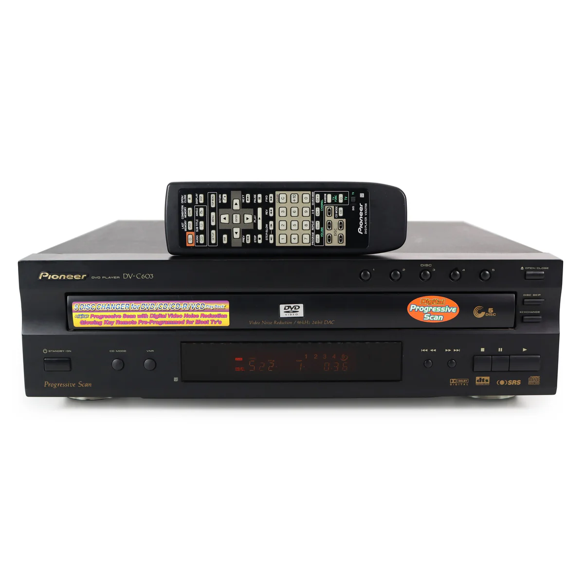 Pioneer DV-C603 5 Disc Carousel DVD Player Changer
