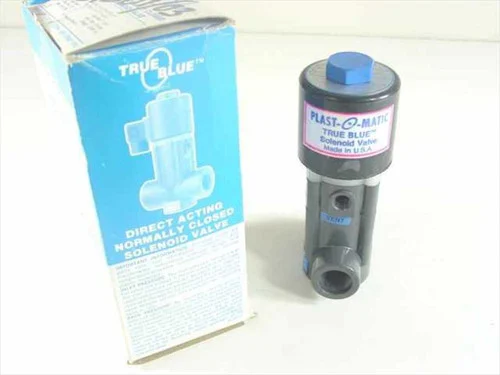 Plast-O-Matic EASMT4V12W20-PVSolenoid Valve Direct Acting Normally Closed 20W