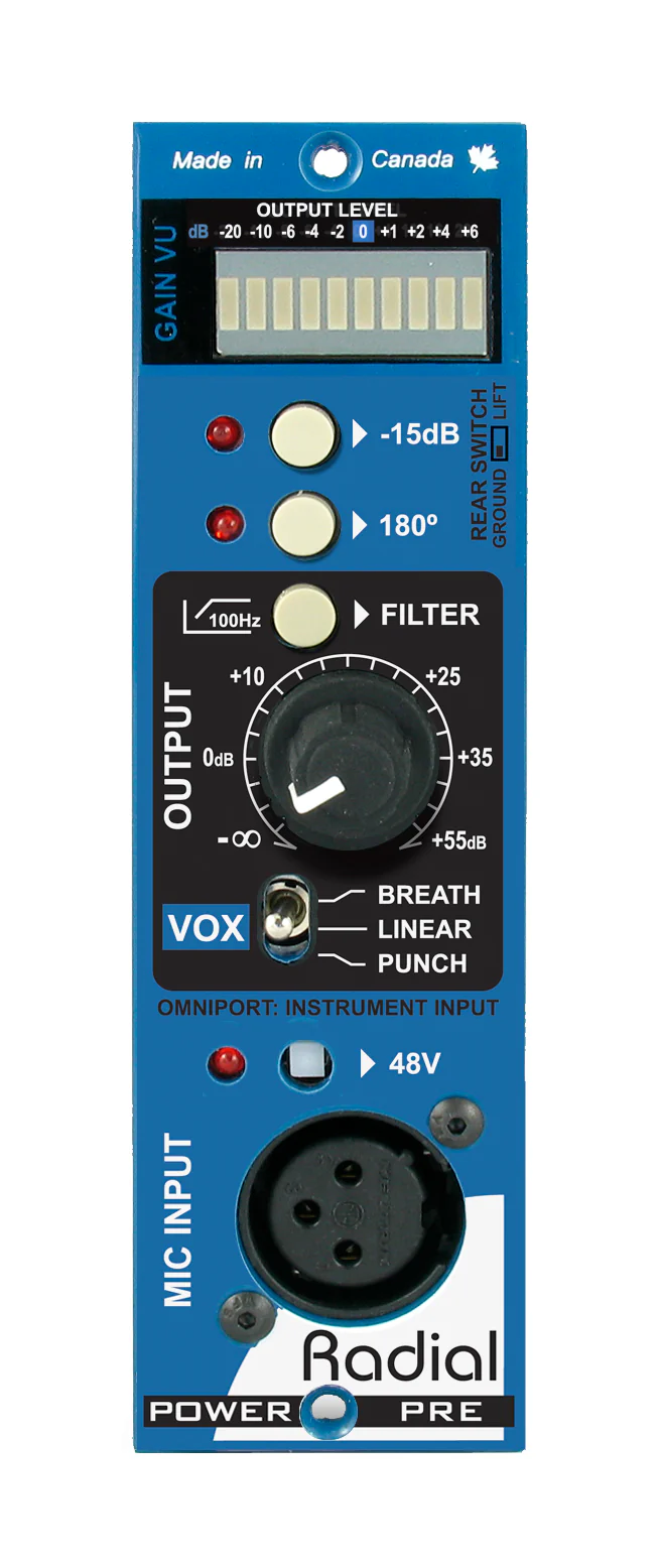 PowerPre-Front.webp Radial Engineering PowerPre - Microphone Preamplifier