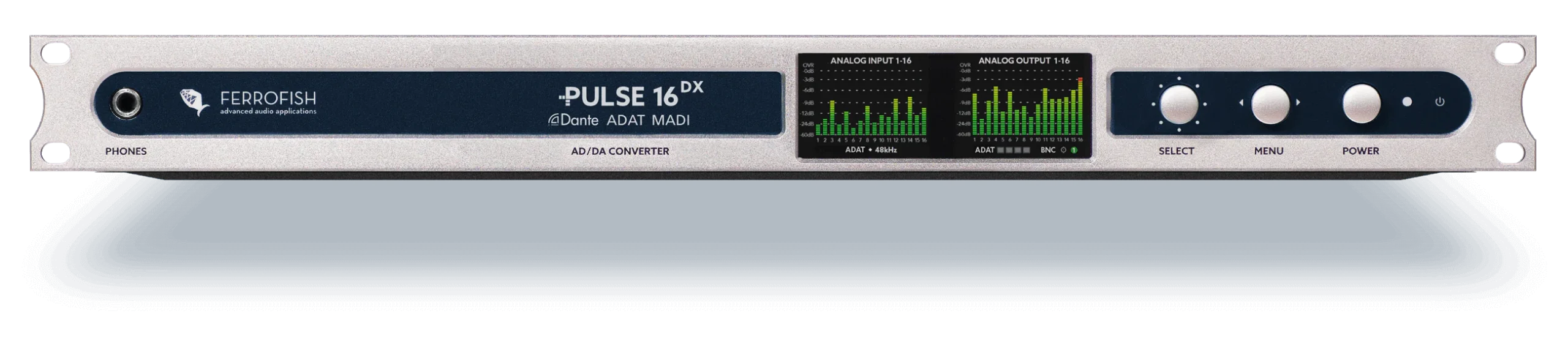 Ferrofish Pulse 16 DX - 16 in / 16 out AD/DA converter with ADAT, MADI and Dante