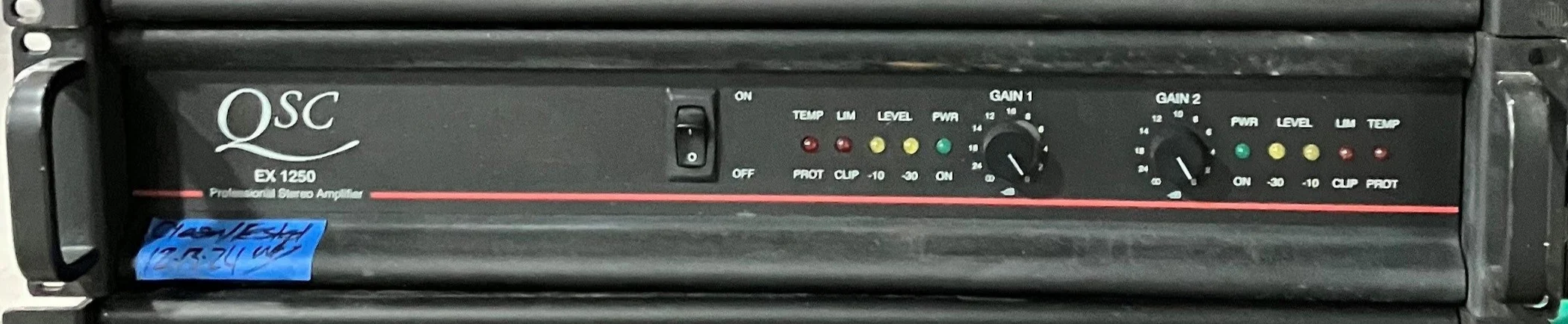 QSC EX 1250 Professional Stereo Amplifier