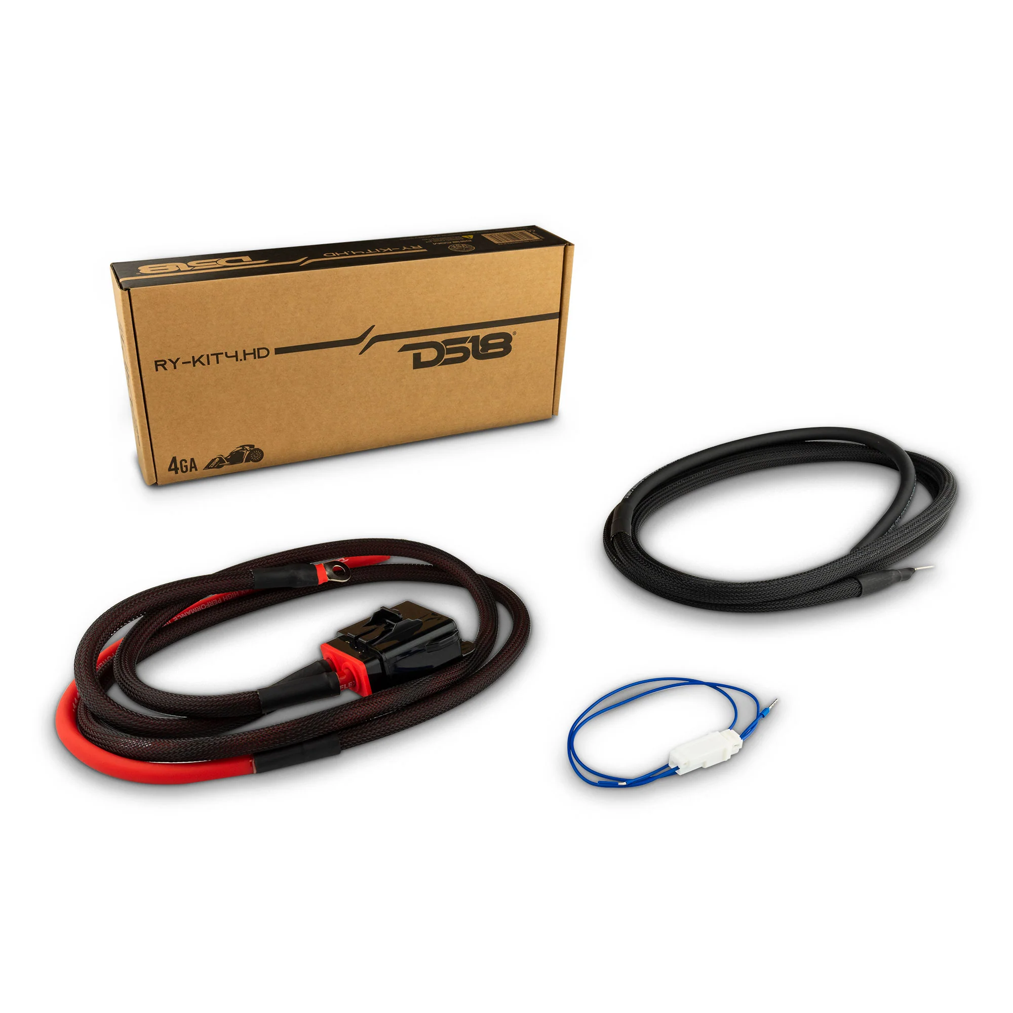 4-GARYDER OFC AmplifierInstallation Kit for Harley Davidson - RED
