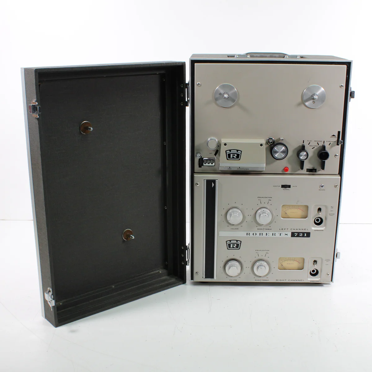 Roberts Electronics 721 Portable Reel-to-Reel Player Recorder Built-In Speakers (AS IS)