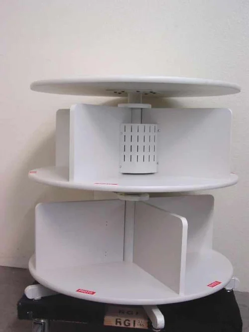 Rotating 2-TierBinder Carousel with Worktop and Legs