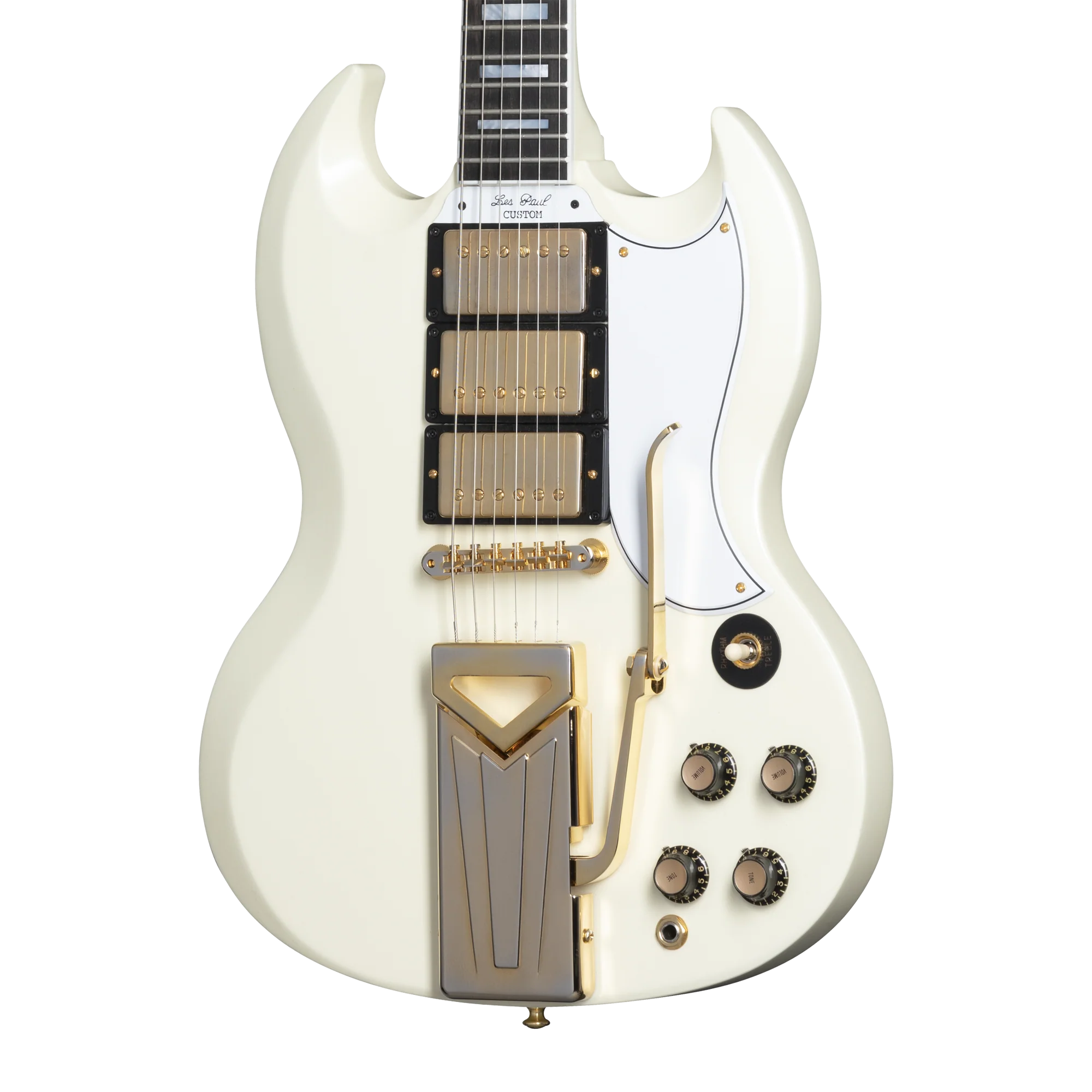 SGC60THVOCWGSP1_1_Body.webp Gibson Custom 60th Anniversary 1961 SG Les Paul Custom VOS, Polaris White