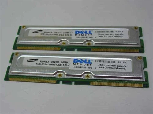 Samsung MR16R0824BN1-CG664MB RAMBUS Memory 1 Pair