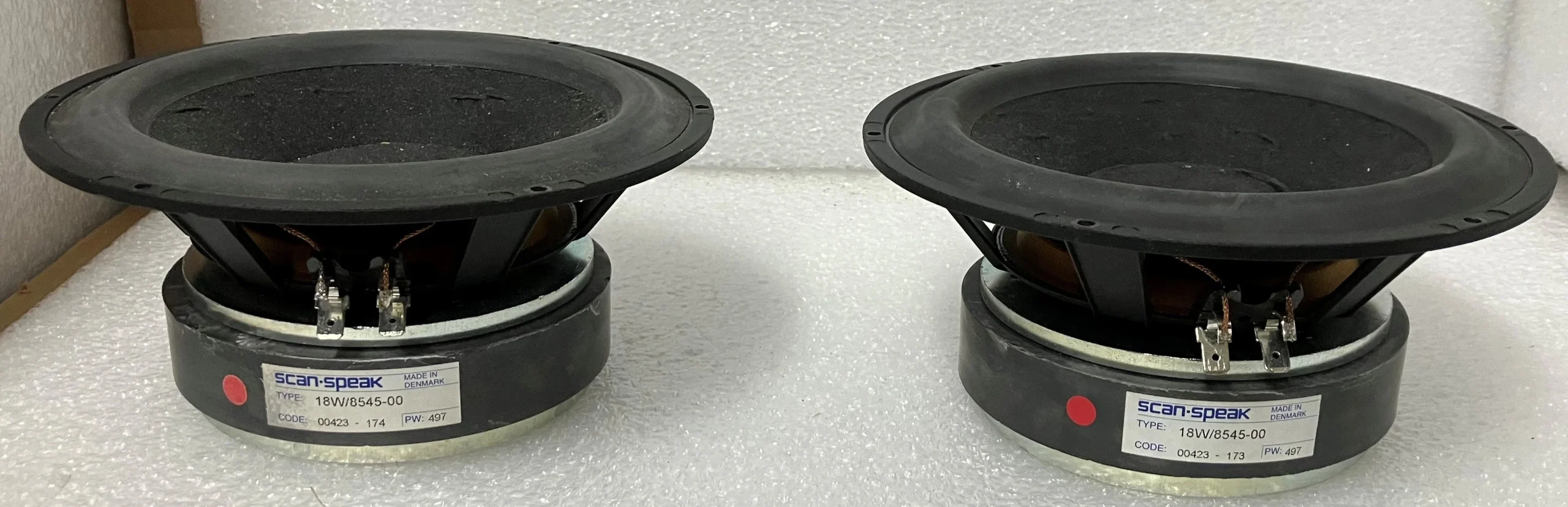 Scan-Speak 18W/8545-00 Classic Mid-Range Woofer, Pair
