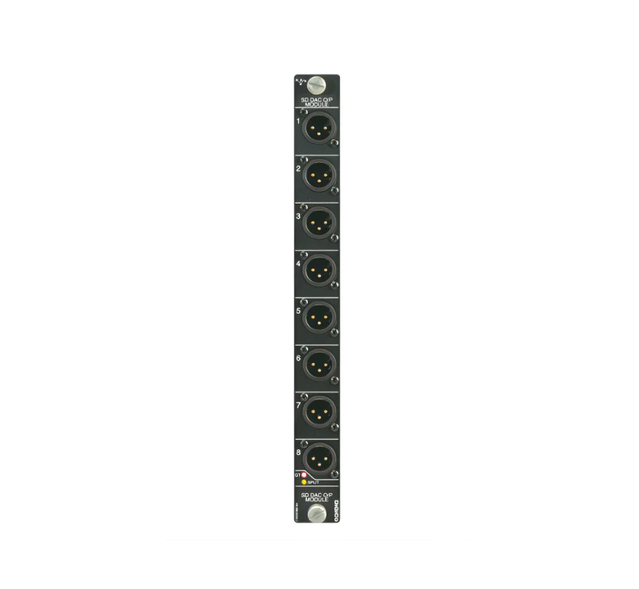 DiGiCo 8 Channel Analog Line Output Card, MOD-SDR-DAC, SD Series, 24 Bit