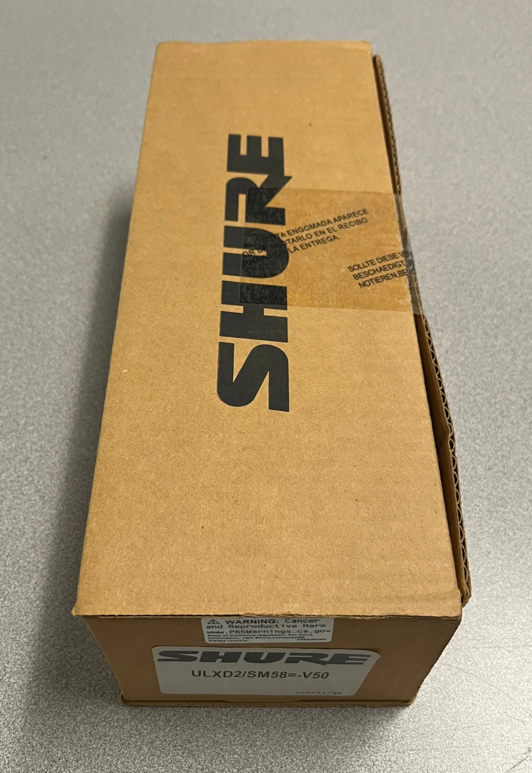 Shure ULXD2/SM58 VHF Wireless Mic Transmitter w/ SM58 Capsule (V50, 174 - 216 MHz)