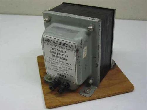 Solar Electronics 6220-1AEMI Audio Isolation Transformer 100W 30Hz-250kHz