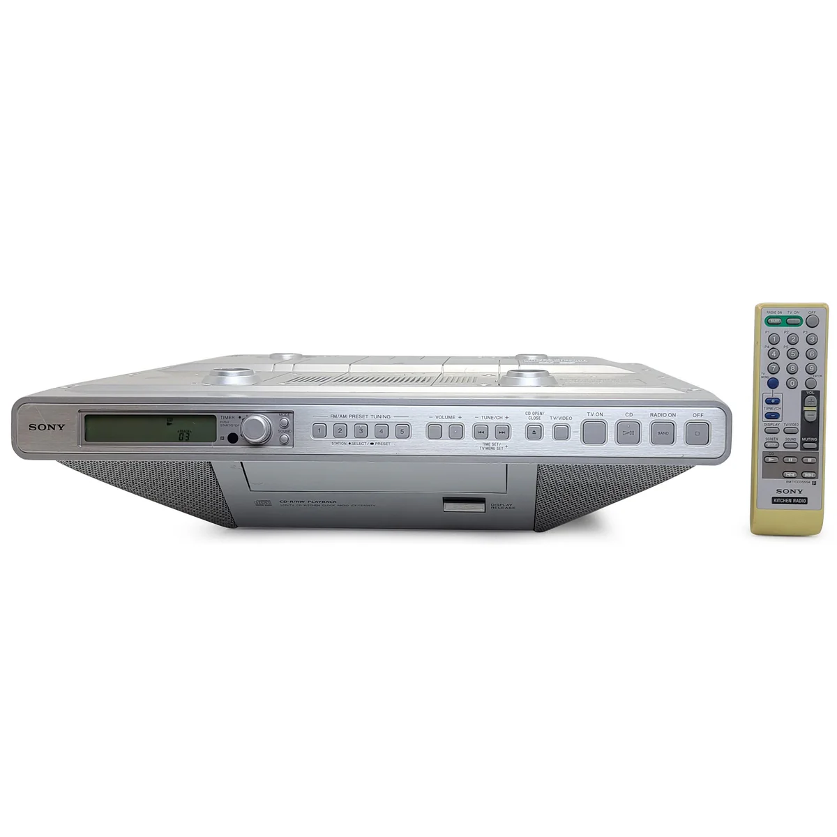 Sony ICF-CD555TV Under Cabinet CD Clock Radio