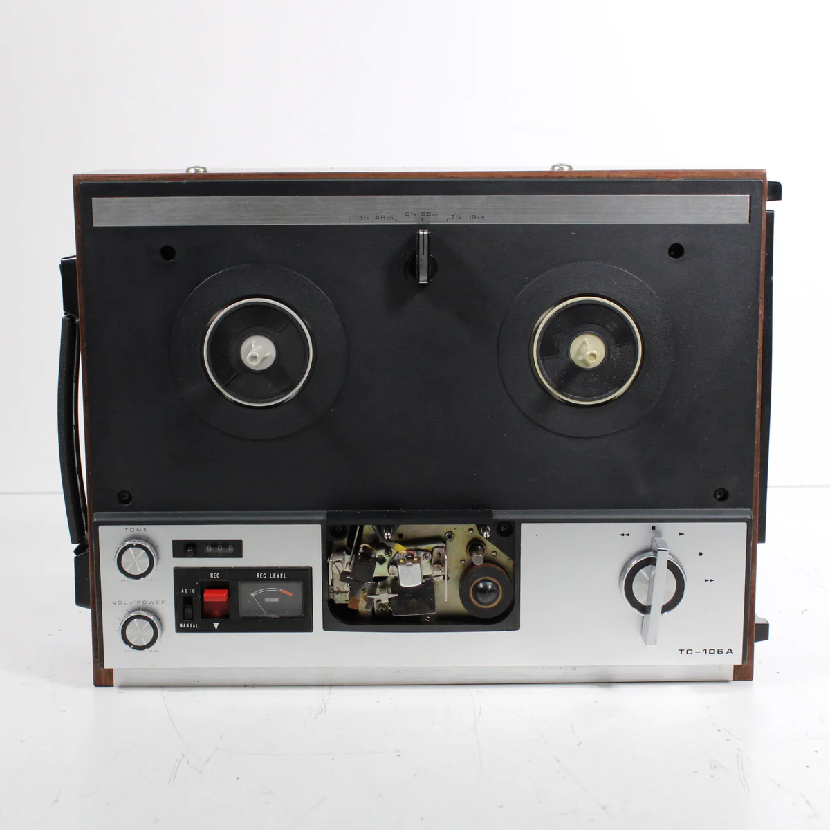 Sony-TC-106A-Portable-Stereo-Tapecorder-Reel-to-Reel-with-Carrying-Case-AS-IS-Reel-to-Reel-Tape-Players-Recorders_1200x1200.webp Sony TC-106A Portable Stereo Tapecorder Reel-to-Reel with Carrying Case (AS IS)