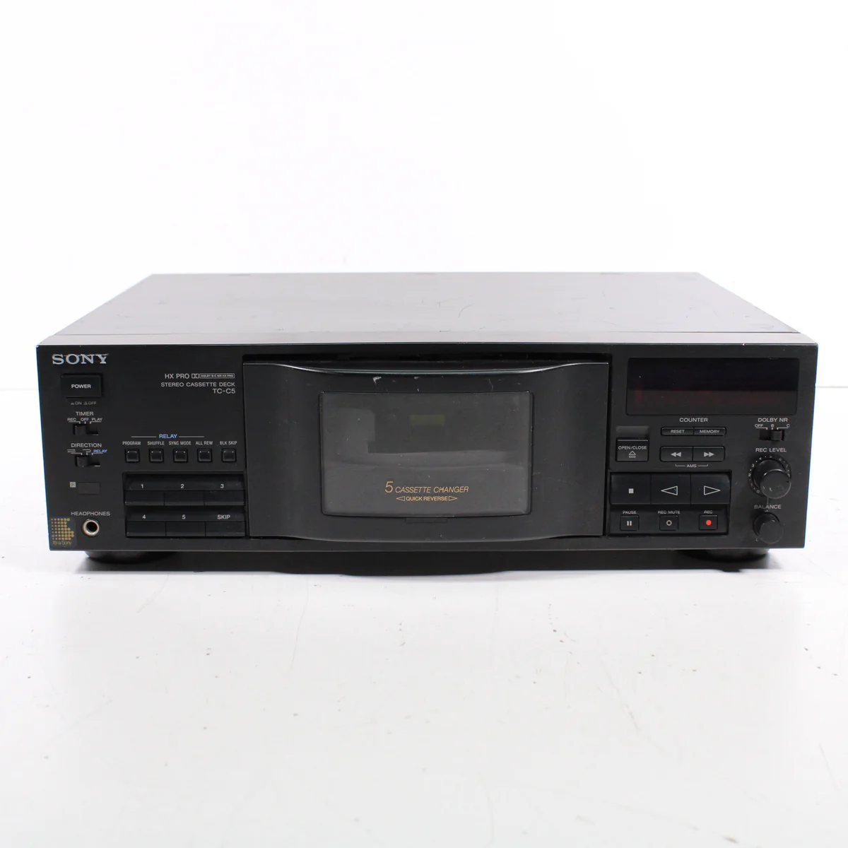 Sony TC-C5 Rare 5-Cassette Changer Stereo Cassette Deck HX Pro (1992)