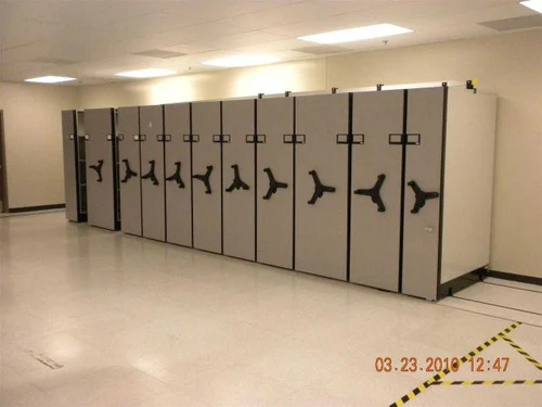 Spacesaver Mechanical Assist11 Shelf Mobile File Cabinet Storage System
