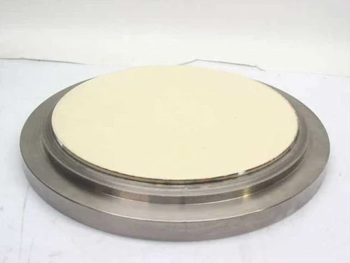 Stainless Steel 17.5" Diameter2" Thick Round with Ceramic Disc Attachment