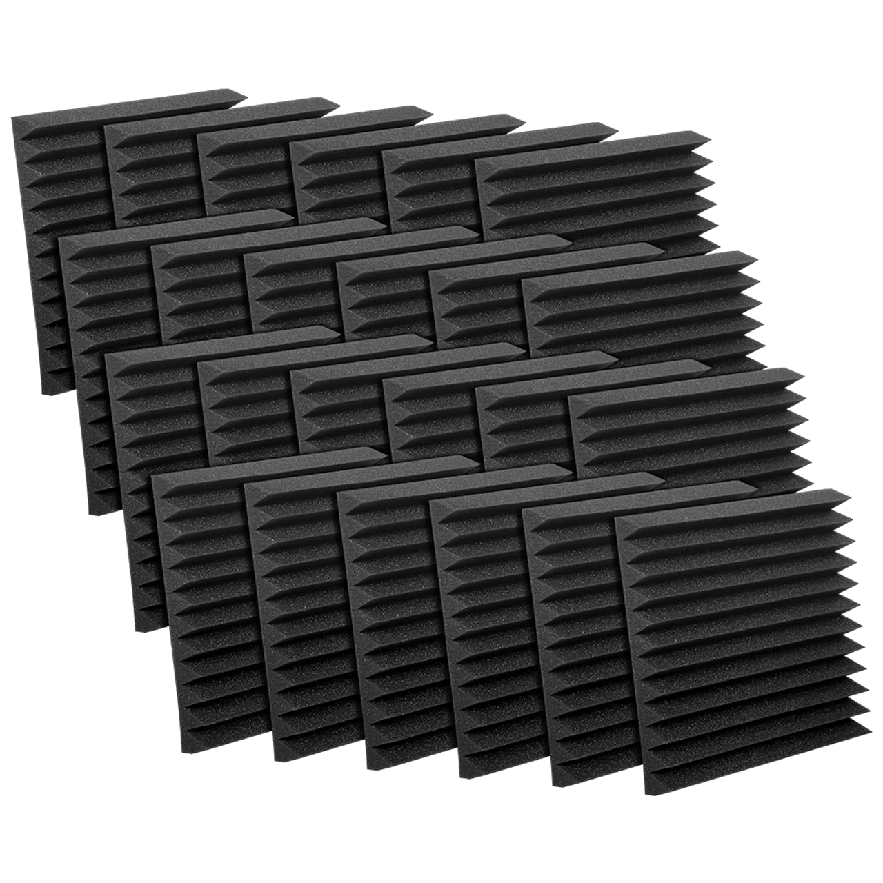 Auralex 2" Studiofoam Wedgies Charcoal 2" x 12" x 12" - Box of 24