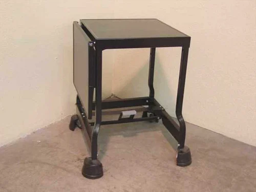 TSF Tiffany BlackRolling metal cart w/dropleaf extension