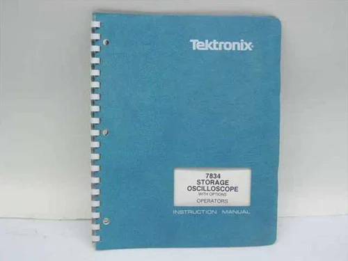 Tektronix 070-1987-007834 Storage Oscilloscope Instruction Manual