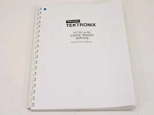 Tektronix 577 D1 or D2Curve Tracer Service Instruction Manual - Copy
