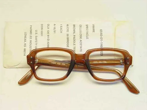 USS 6540-01-146-7823Classic Horn-Rimmed Eyeglasses Frame Size: 46 Eye 20 Bridge