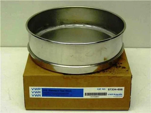 VWR Scientific 57334-656US Standard Test Sieve 8" w/Lid SS New In Box