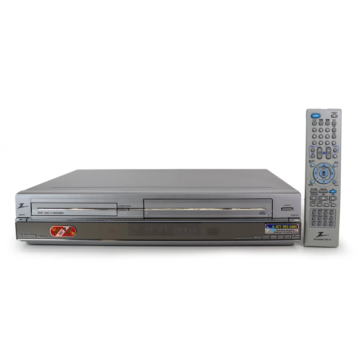 Zenith XBR413 VCR to DVD Combo Recorder/VHS Player VCR To DVD Converter