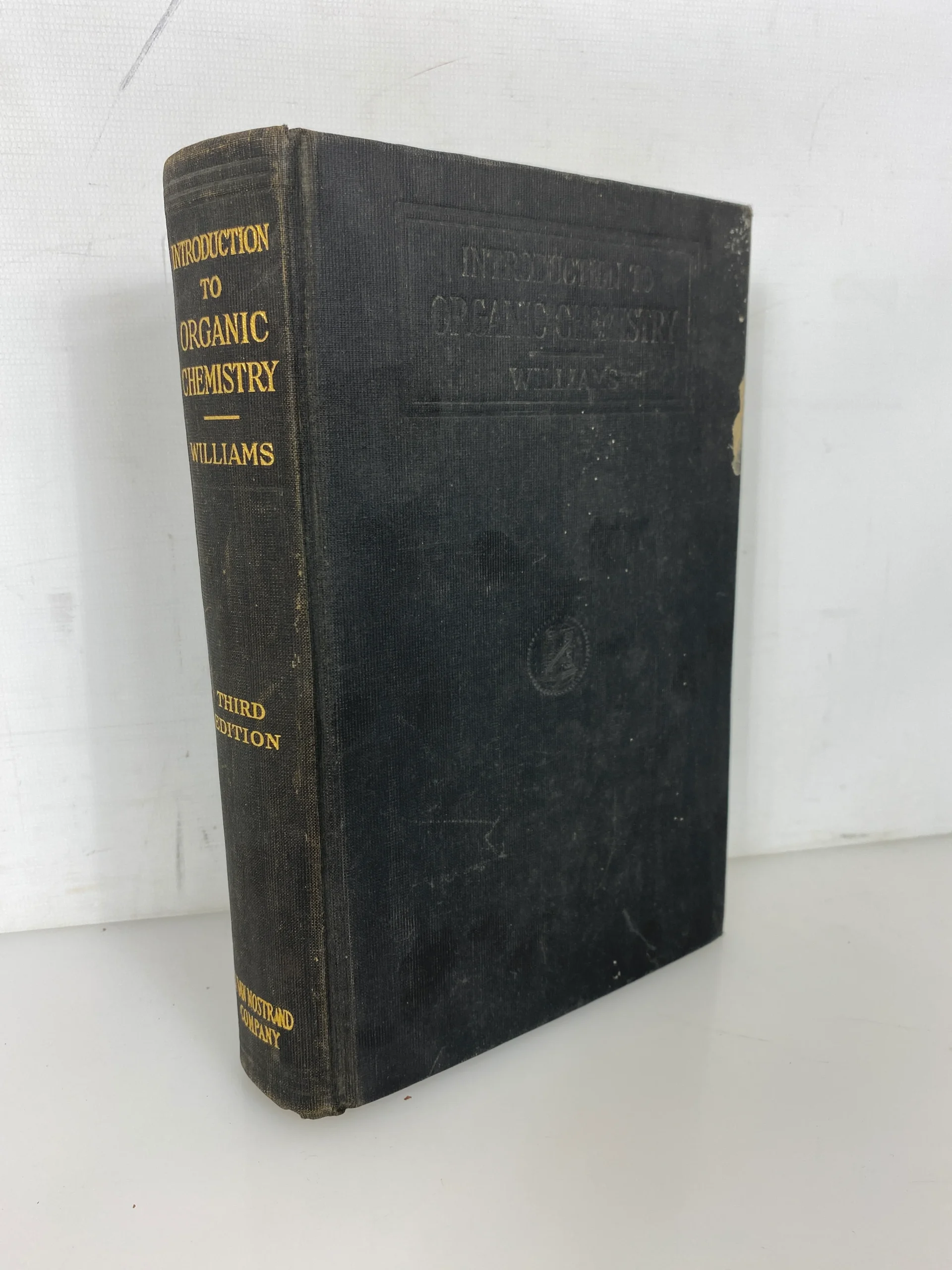 An Introduction to Organic Chemistry by Roger Williams 1935 Vintage HC