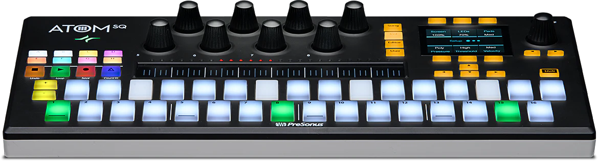 atom-sq_03.webp Presonus ATOM SQ - Hybrid MIDI Keyboard / Pad Performance and Production Controller