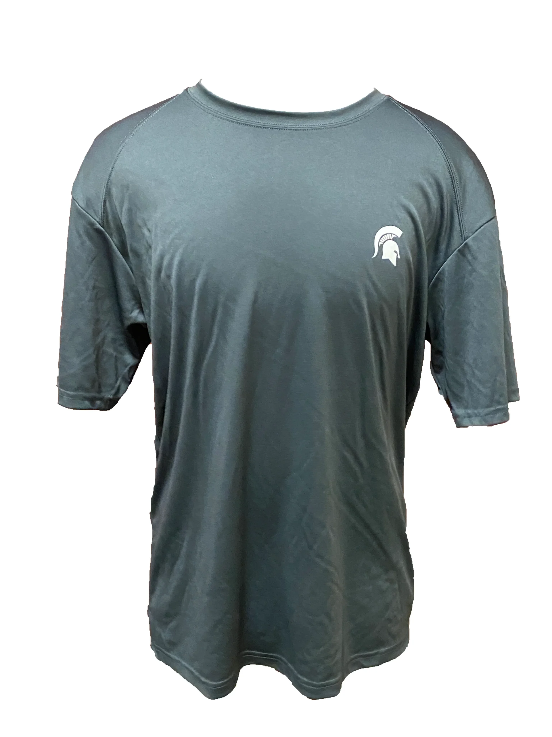Badger Sports Gray Michigan State Title IX Quote Short Sleeve T-Shirt Men's Size L