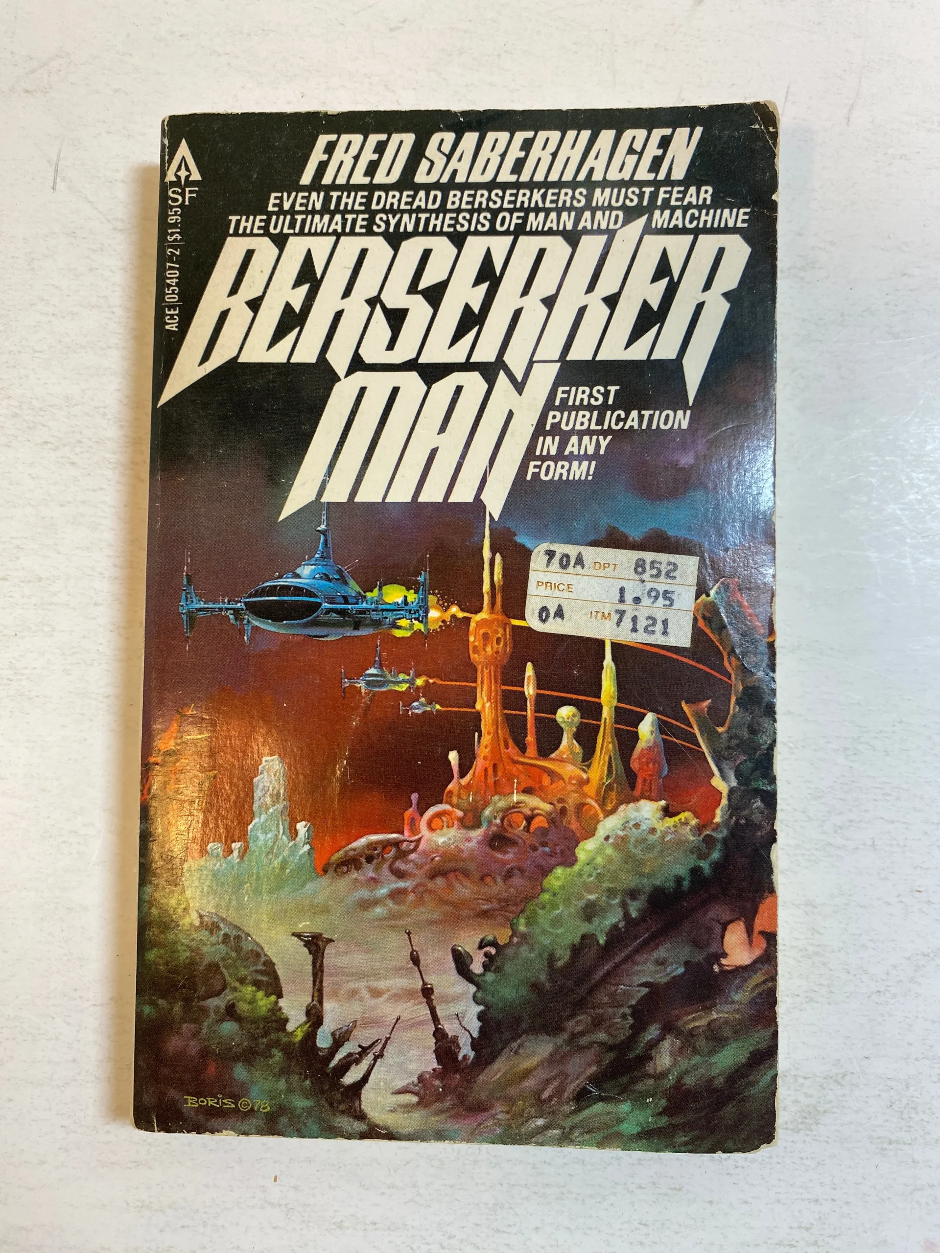 Berserker Man Fred Saberhagen vintage Ace paperback 1980