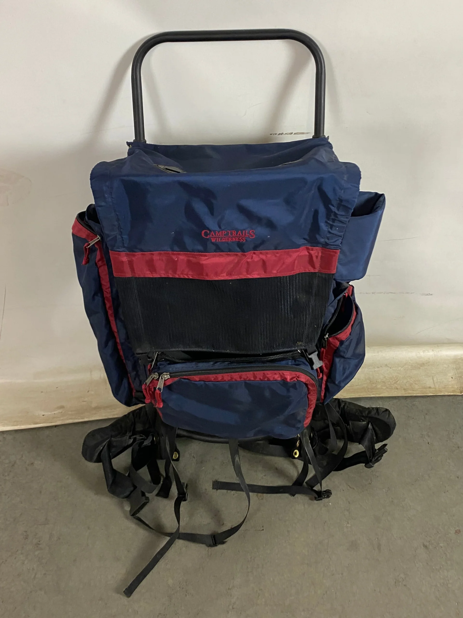 Camp Trails External Frame Blue Hiking Backpack