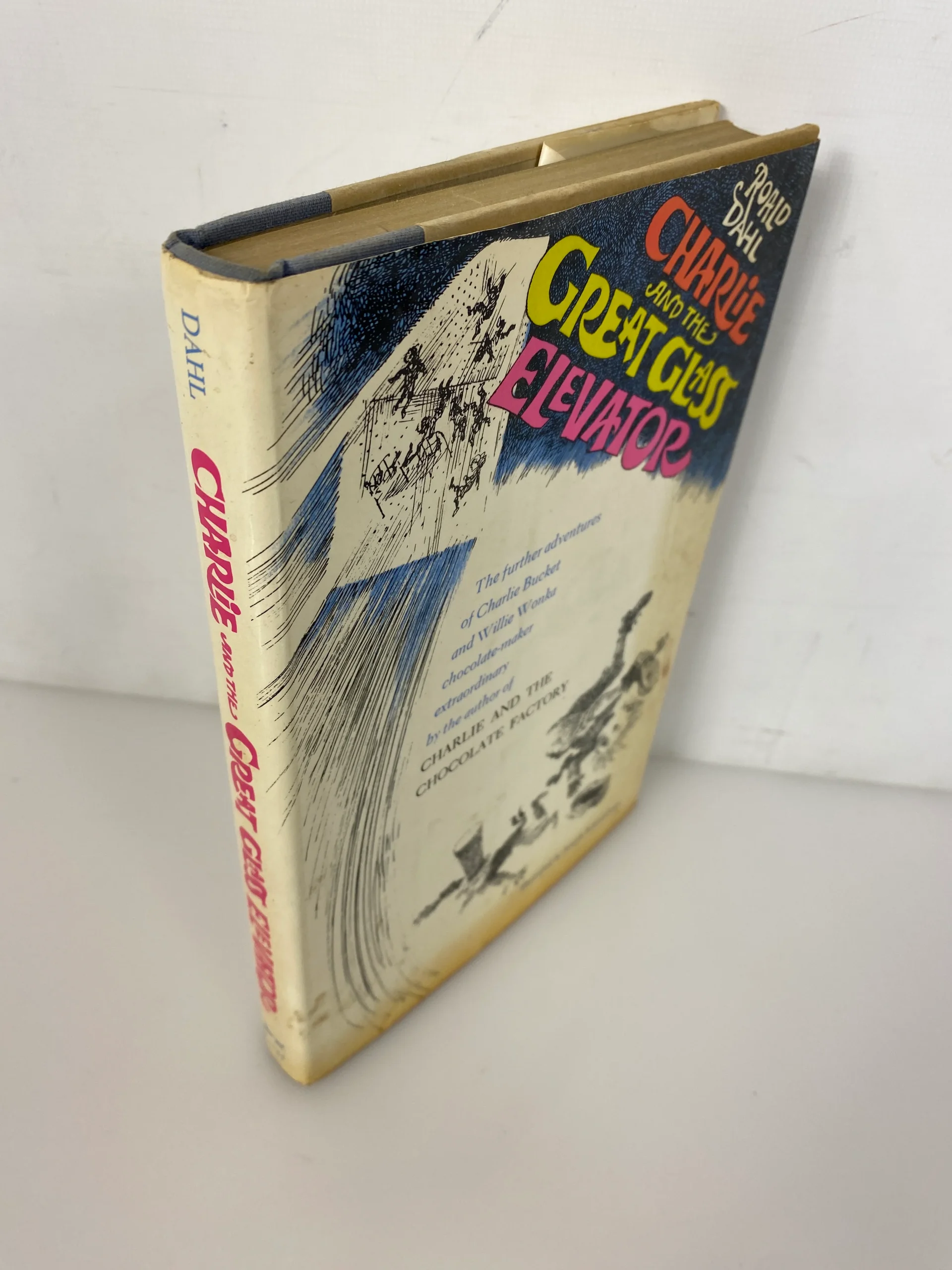 Charlie and the Great Glass Elevator Roald Dahl HCDJ First Edition 1972