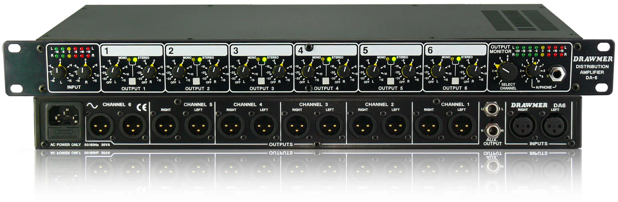 da6_large_3835795e-333f-4eee-ae86-fb9c142d24bf.webp Drawmer DA6 - Balanced Distribution Amplifier