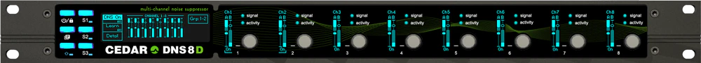 Cedar Audio DNS 8D - 8-Channel Dialogue Noise Suppressor with Dante
