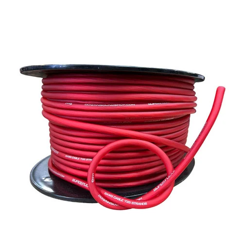 Down4Sound 250ft 8g Tinned OFC Wire (Red)