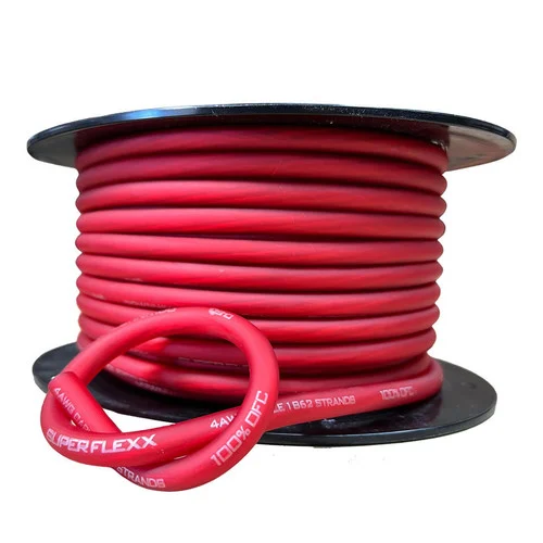 Down4sound 100ft 4g Tinned OFC Wire (Red)