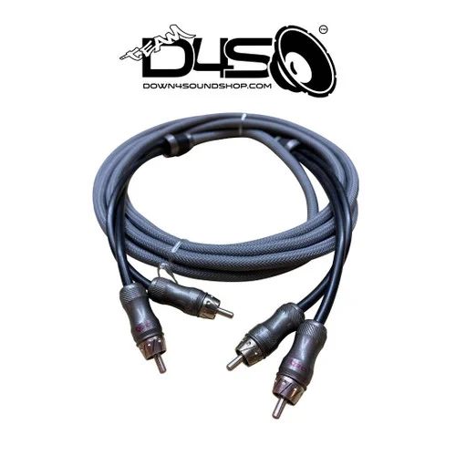 DOWN4SOUND 10FT 2-CHANNEL TWISTED PAIR RCA INTERCONNECT CABLE