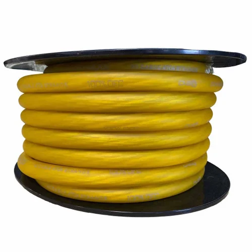 Down4sound 50 FT 1/0 Tinned OFC Wire (YELLOW)