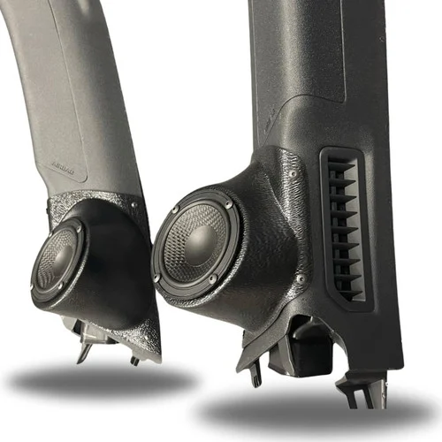DOWN4SOUND 21-23 Ford Bronco A-Pillar Speaker Pods for Single 3.5 inch tweeter or midrange