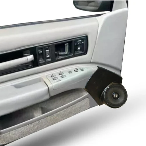 DOWN4SOUND Angled Single 6.5" Speaker Pods for the Front Door of a 92-96 Chevrolet Caprice-Chevrolet Impala