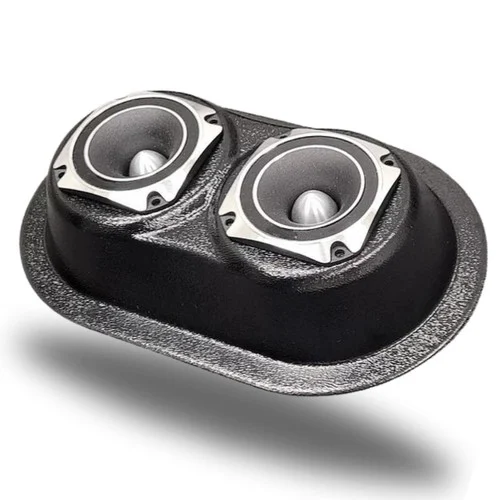 DOWN4SOUND Custom Speaker Pods Brand - Dual 3.5" Universal Flat Speaker Pods for any flat mounting location