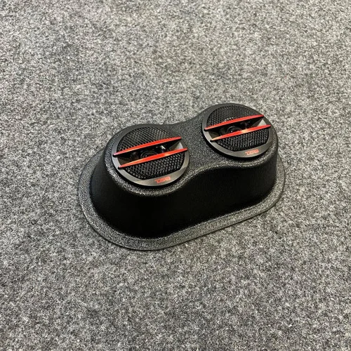 DOWN4SOUND Custom Speaker Pods Brand - Dual Tweeter Universal Flat Speaker Pods for any flat mounting location