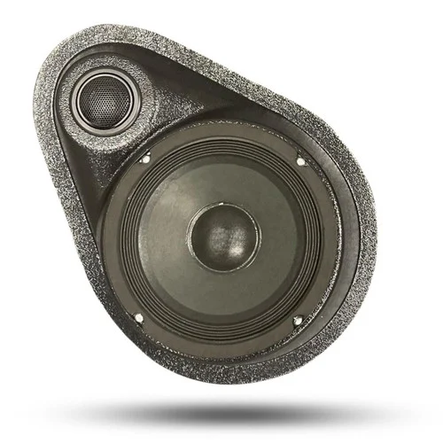 DOWN4SOUND Custom Speaker Pods Brand - Single 6.5" and Single Tweeter Universal Multi-Directional Speaker Pods for any flat mounting location