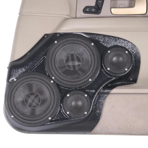 DOWN4SOUND Dual 6.5" and Dual 3.5" Speaker Pods for the Front Door of a 03-12 Lincoln Towncar