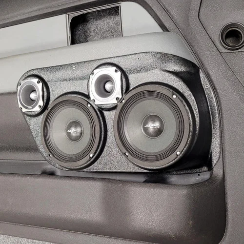 DOWN4SOUND Dual 6.5" and Dual 3.5" Speaker Pods for the Front Door of a 09-14 Ford F-150