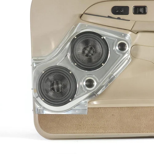 DOWN4SOUND Dual 6.5" and Dual Tweeter Speaker Pods for the Front Door of a 00-06 GM Full Size Truck