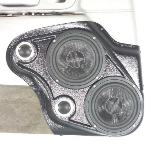 DOWN4SOUND Dual 6.5" and Dual Tweeter Speaker Pods for the Front Door of a 98-02 Lincoln Towncar